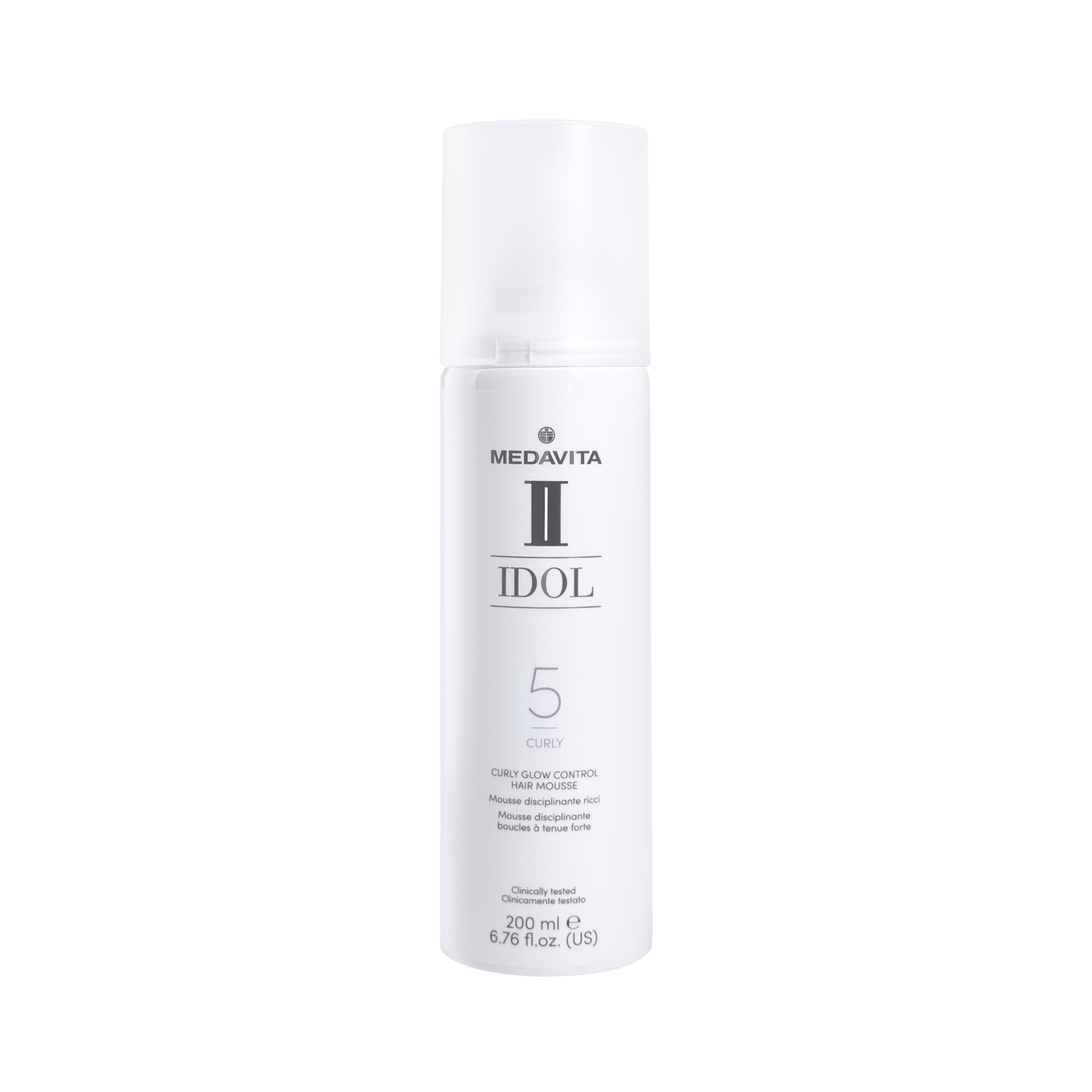 Легкий мус для сильної фіксації та блиску локонів волосся Curly Glow / Medavita Idol Curly Hair Mous