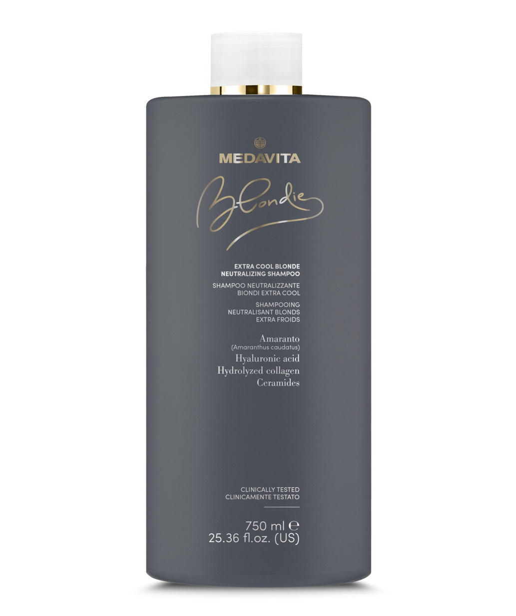 Ультрахолодний нейтралізувальний шампунь для волосся / Medavita Black Blondie Extra Cool Blonde Neut