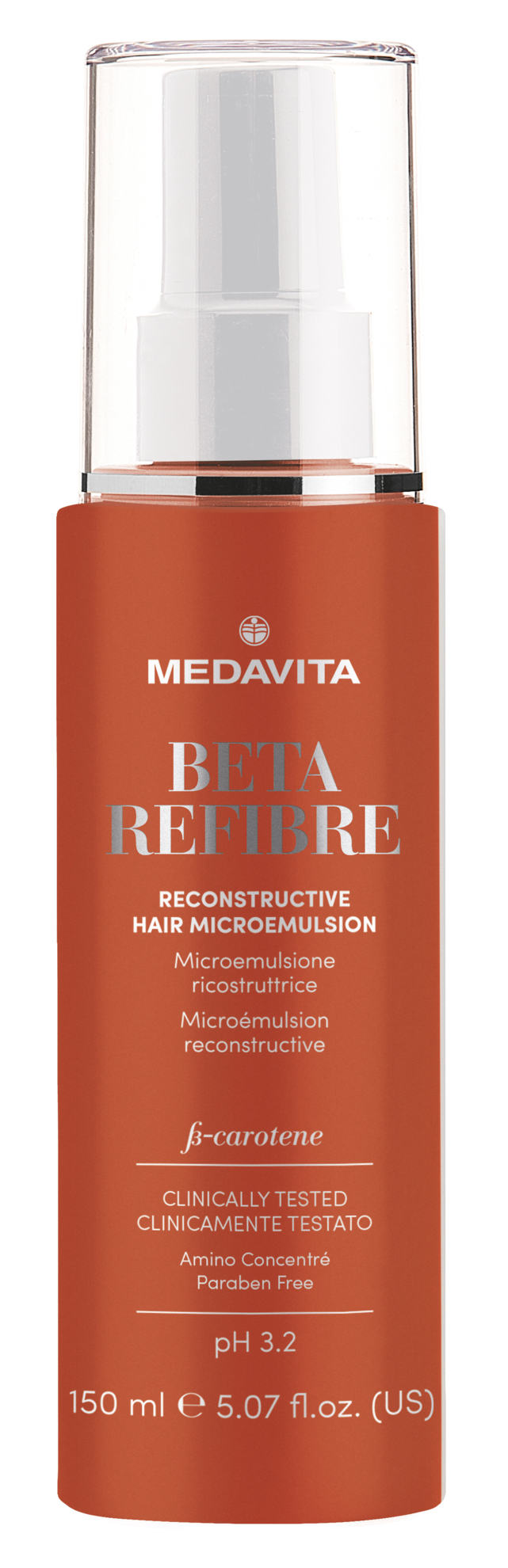 Відновлювальна мікроемульсія для глибокої реконструкції волосся / Medavita Beta Refibre Reconstructi