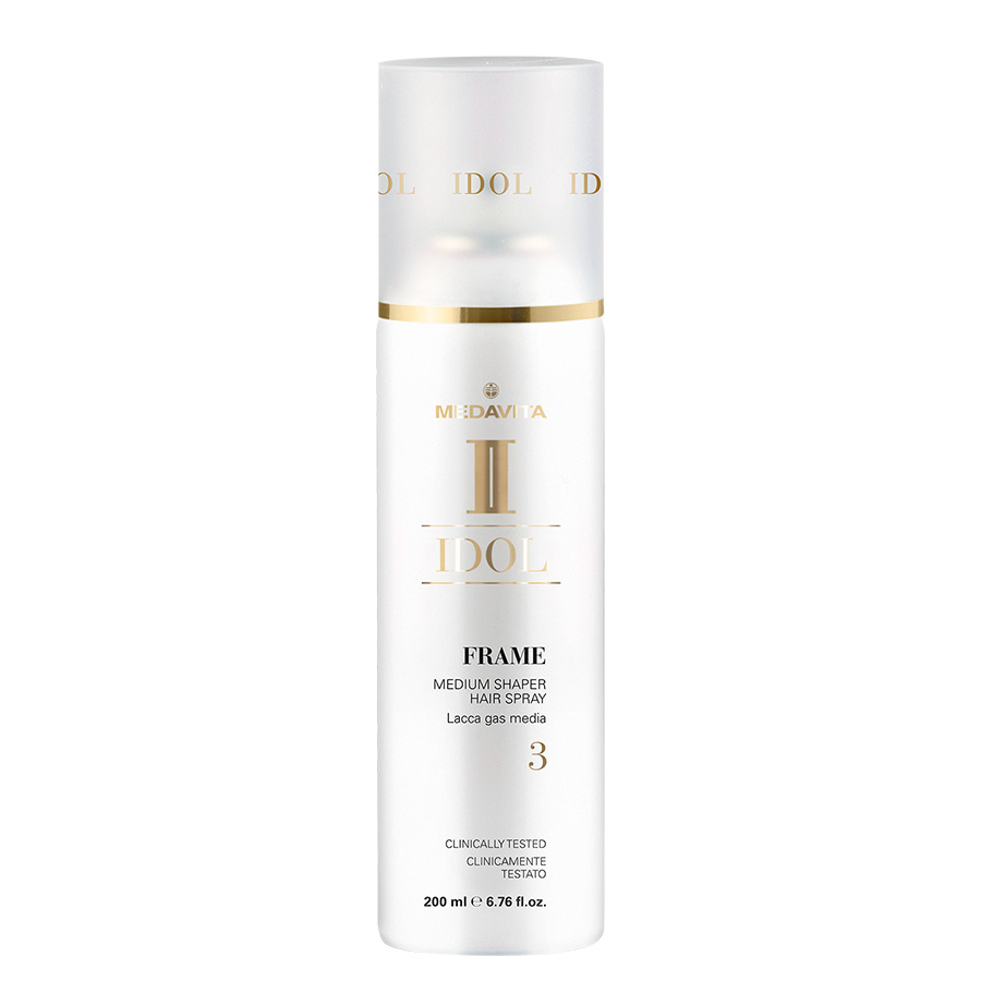 Лак для волосся середньої фіксації для волосся Frame / Medavita Idol  Medium Shaper Hair Spray