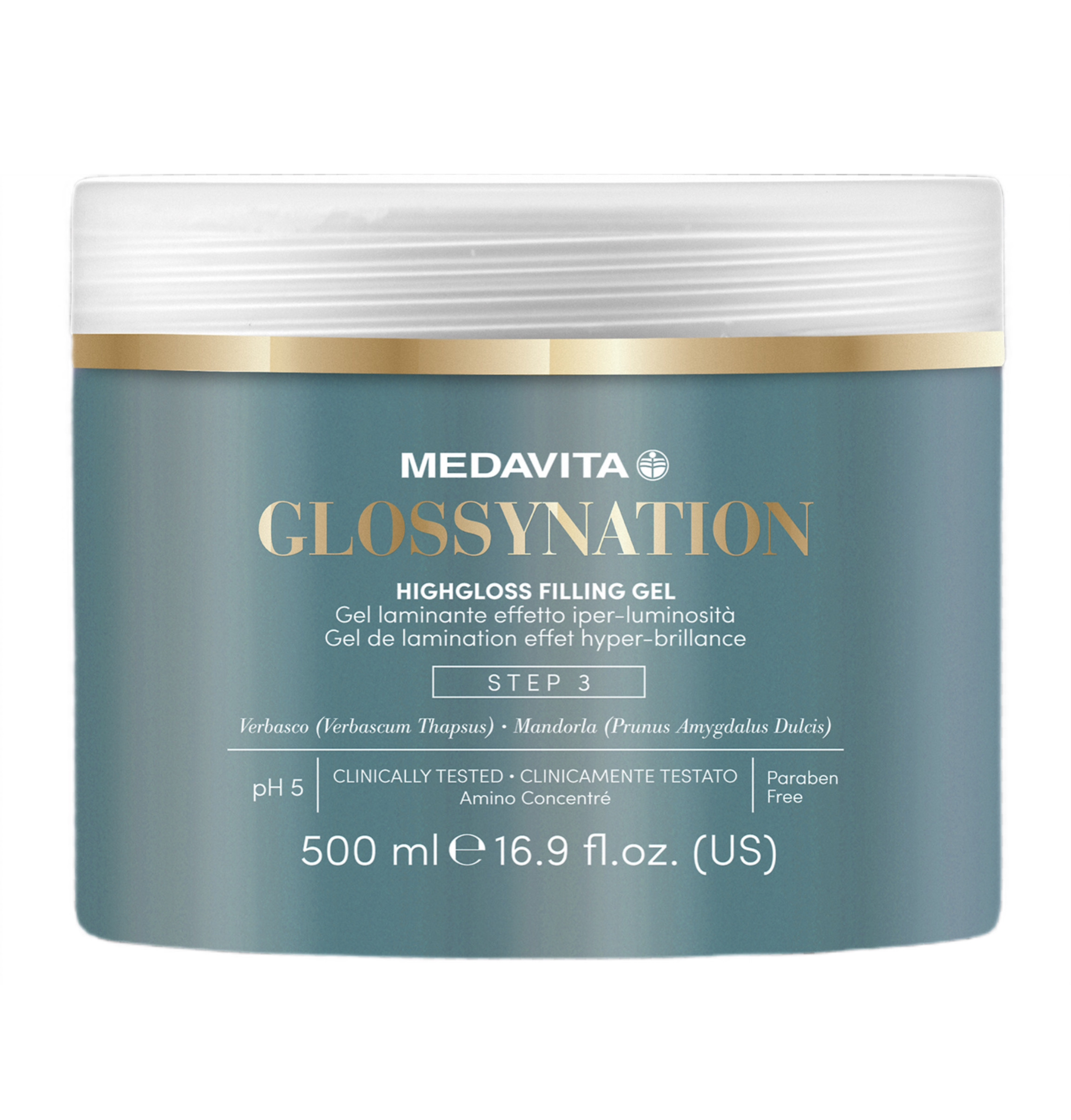  Гель-філер для ламінування з ефектом надзвичайного блиску STEP 3 /  Medavita Glossynation Highgloss