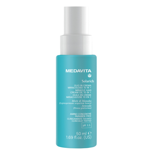 Сонцезахисна крем-олія для волосся 10 в 1 із дзеркальним ефектом / Medavita Solarich Olio In Crema M