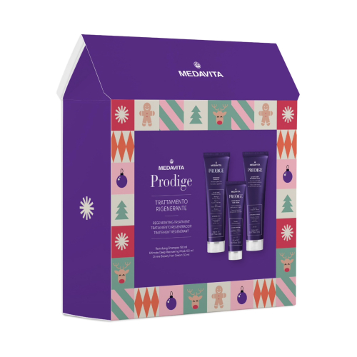 Набір різдвяний для глибокої реконструкції пошкодженого волосся /  Medavita PRODIGE Christmas kit